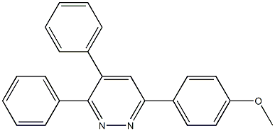 6-(4-methoxyphenyl)-3,4-diphenylpyridazine Structure