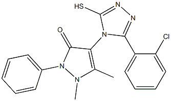 4-[3-(2-Chloro-phenyl)-5-mercapto-[1,2,4]triazol-4-yl]-1,5-dimethyl-2-phenyl-1,2-dihydro-pyrazol-3-one