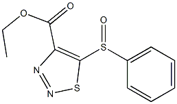 ethyl 5-(phenylsulfinyl)-1,2,3-thiadiazole-4-carboxylate Structure