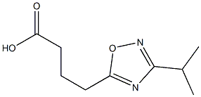 4-(3-isopropyl-1,2,4-oxadiazol-5-yl)butanoic acid,,结构式