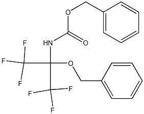benzyl N-[1-(benzyloxy)-2,2,2-trifluoro-1-(trifluoromethyl)ethyl]carbamate Structure