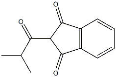 2-isobutyryl-1H-indene-1,3(2H)-dione Struktur