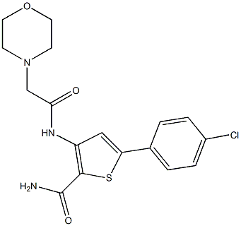 5-(4-chlorophenyl)-3-[(2-morpholinoacetyl)amino]thiophene-2-carboxamide