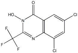6,8-dichloro-3-hydroxy-2-(trifluoromethyl)-4(3H)-quinazolinone Structure