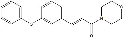 (E)-1-morpholino-3-(3-phenoxyphenyl)-2-propen-1-one Struktur