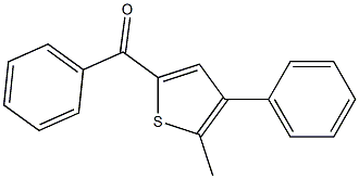 (5-methyl-4-phenyl-2-thienyl)(phenyl)methanone Structure