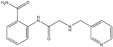 2-({2-[(3-pyridinylmethyl)amino]acetyl}amino)benzenecarboxamide 结构式