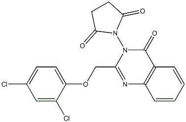  1-{2-[(2,4-dichlorophenoxy)methyl]-4-oxo-3,4-dihydroquinazolin-3-yl}pyrrolidine-2,5-dione