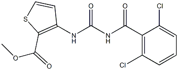 methyl 3-({[(2,6-dichlorobenzoyl)amino]carbonyl}amino)thiophene-2-carboxylate