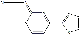 N-[1-methyl-4-(2-thienyl)-2(1H)-pyrimidinyliden]cyanamide Structure