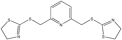 2-[({6-[(4,5-dihydro-1,3-thiazol-2-ylthio)methyl]-2-pyridyl}methyl)thio]-4,5-dihydro-1,3-thiazole