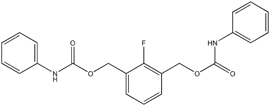 3-{[(anilinocarbonyl)oxy]methyl}-2-fluorobenzyl N-phenylcarbamate Structure