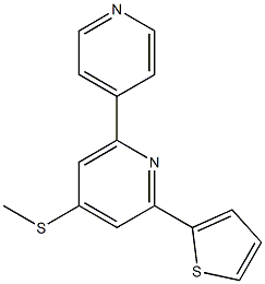 2-(2-thienyl)-4-(methylthio)-6-(4-pyridyl)pyridine Structure