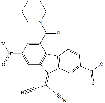  2-[2,7-dinitro-4-(piperidinocarbonyl)-9H-fluoren-9-yliden]malononitrile