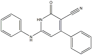 6-anilino-2-oxo-4-phenyl-1,2-dihydropyridine-3-carbonitrile
