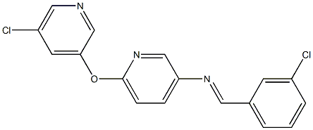  N3-(3-chlorobenzylidene)-6-[(5-chloro-3-pyridyl)oxy]pyridin-3-amine