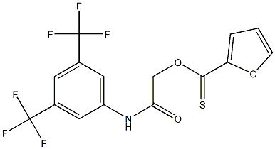 2-[3,5-di(trifluoromethyl)anilino]-2-oxoethyl furan-2-carbothioate Structure