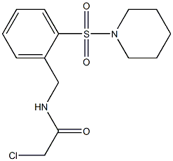 2-chloro-N-[2-(piperidin-1-ylsulfonyl)benzyl]acetamide|