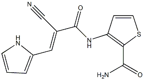 3-{[2-cyano-3-(1H-pyrrol-2-yl)acryloyl]amino}thiophene-2-carboxamide