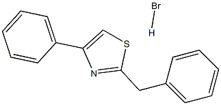 2-benzyl-4-phenyl-1,3-thiazole hydrobromide 化学構造式