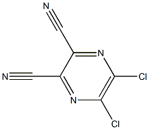 5,6-dichloropyrazine-2,3-dicarbonitrile Struktur