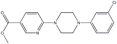  methyl 6-[4-(3-chlorophenyl)piperazino]nicotinate