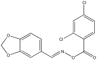 5-({[(2,4-dichlorobenzoyl)oxy]imino}methyl)-1,3-benzodioxole 化学構造式