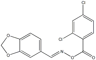 5-({[(2,4-dichlorobenzoyl)oxy]imino}methyl)-1,3-benzodioxole Structure