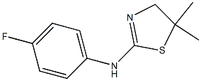 N2-(4-fluorophenyl)-5,5-dimethyl-4,5-dihydro-1,3-thiazol-2-amine Struktur