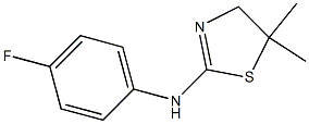 N2-(4-fluorophenyl)-5,5-dimethyl-4,5-dihydro-1,3-thiazol-2-amine Structure