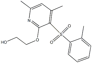 2-({4,6-dimethyl-3-[(2-methylphenyl)sulfonyl]-2-pyridinyl}oxy)-1-ethanol Structure