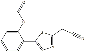 2-[2-(cyanomethyl)-1,3-thiazol-5-yl]phenyl acetate