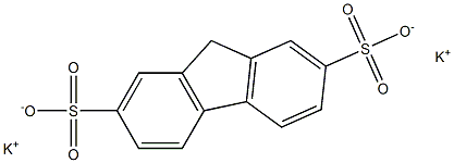 dipotassium 9H-fluorene-2,7-disulfonate,,结构式