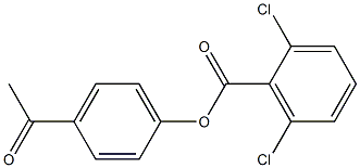 4-acetylphenyl 2,6-dichlorobenzoate Struktur
