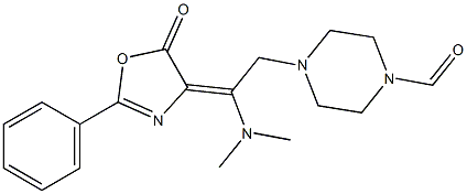 4-{2-(dimethylamino)-2-[5-oxo-2-phenyl-1,3-oxazol-4(5H)-yliden]ethyl}tetrahydro-1(2H)-pyrazinecarbaldehyde