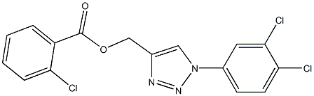 [1-(3,4-dichlorophenyl)-1H-1,2,3-triazol-4-yl]methyl 2-chlorobenzenecarboxylate 化学構造式