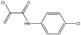 2-chloro-N-(4-chlorophenyl)acrylamide,,结构式