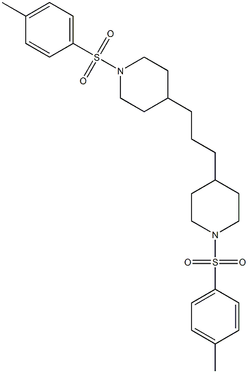 1-[(4-methylphenyl)sulfonyl]-4-(3-{1-[(4-methylphenyl)sulfonyl]-4-piperidyl}propyl)piperidine