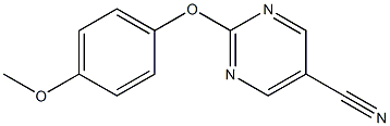 2-(4-methoxyphenoxy)-5-pyrimidinecarbonitrile Structure