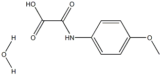 2-(4-methoxyanilino)-2-oxoacetic acid hydrate,,结构式
