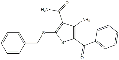 4-amino-5-benzoyl-2-(benzylthio)thiophene-3-carboxamide|