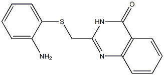 2-{[(2-aminophenyl)thio]methyl}-3,4-dihydroquinazolin-4-one Structure