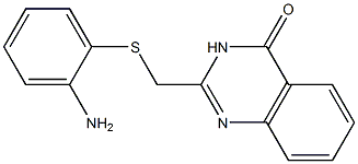 2-{[(2-aminophenyl)thio]methyl}-3,4-dihydroquinazolin-4-one 结构式