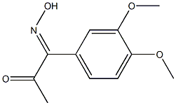 1-(3,4-dimethoxyphenyl)-1-hydroxyiminoacetone Structure