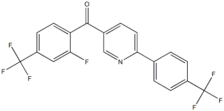 [2-fluoro-4-(trifluoromethyl)phenyl]{6-[4-(trifluoromethyl)phenyl]-3-pyridinyl}methanone