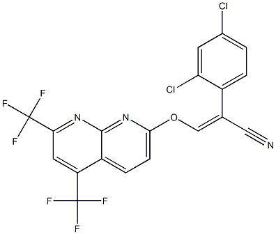  3-{[5,7-bis(trifluoromethyl)[1,8]naphthyridin-2-yl]oxy}-2-(2,4-dichlorophenyl)acrylonitrile