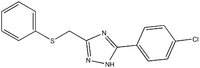 5-(4-chlorophenyl)-3-[(phenylthio)methyl]-1H-1,2,4-triazole Structure