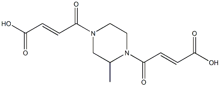 4-[4-(3-carboxyacryloyl)-2-methylpiperazino]-4-oxobut-2-enoic acid Structure