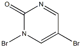 1,5-dibromo-1,2-dihydropyrimidin-2-one 化学構造式