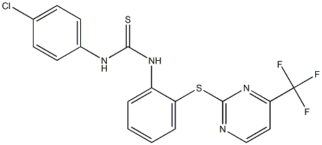  N-(4-chlorophenyl)-N'-(2-{[4-(trifluoromethyl)pyrimidin-2-yl]thio}phenyl)thiourea